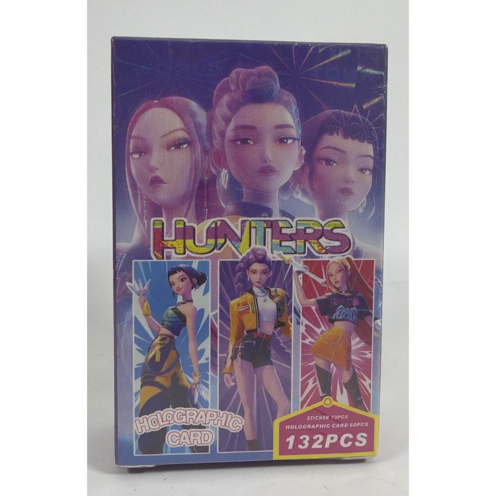 KPOP Demon Hunters Holographic Card & Sticker Set 132PCS LOMO Photocards K-Pop